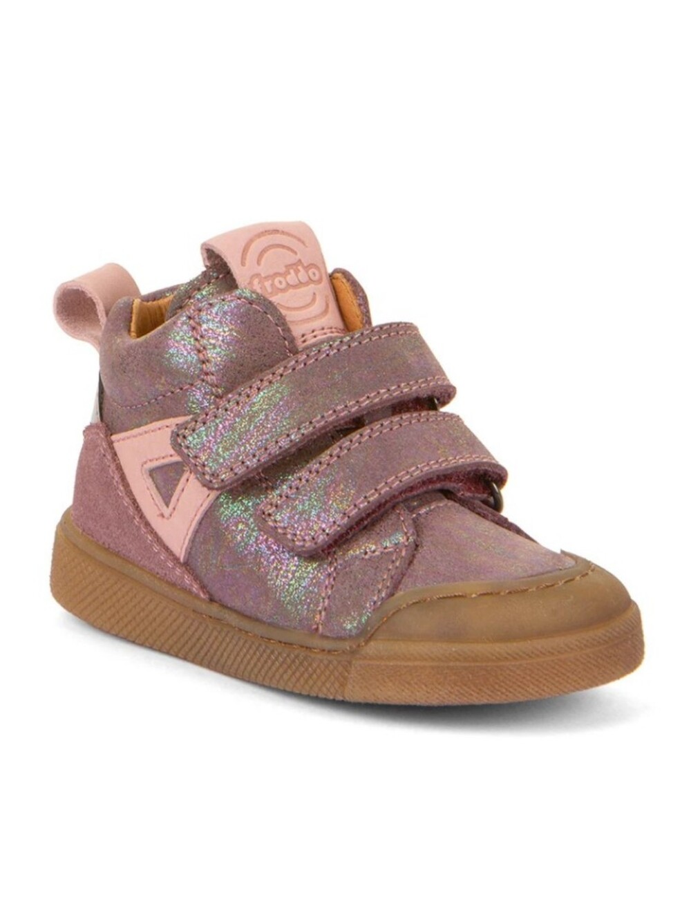 Froddo Girls Rosario Metallic Leather High Top Sneakers